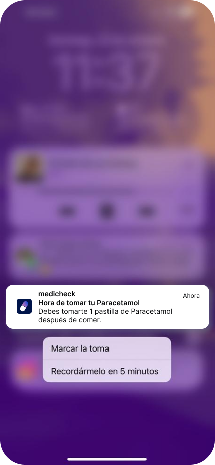 Notificación Apple Paciente